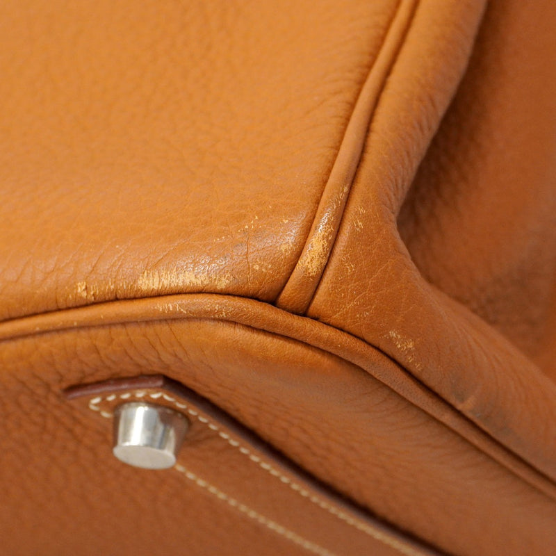 ★最終価格★SALE【6bc3550】エルメス ハンドバッグ バーキン35 トリヨンクレマンス ゴールド シルバー金具 □M刻印【中古】レディース