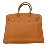 ★最終価格★SALE【6bc3550】エルメス ハンドバッグ バーキン35 トリヨンクレマンス ゴールド シルバー金具 □M刻印【中古】レディース