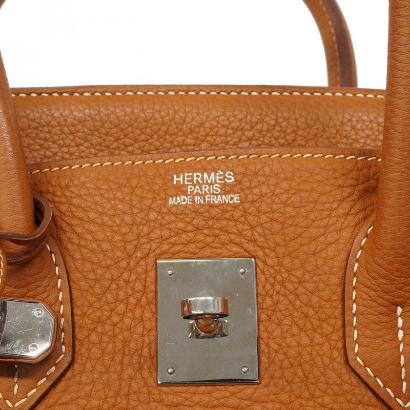 ★最終価格★SALE【6bc3550】エルメス ハンドバッグ バーキン35 トリヨンクレマンス ゴールド シルバー金具 □M刻印【中古】レディース