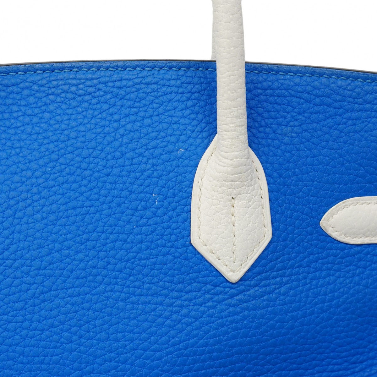 ★最終価格★SALE【6bc3552】エルメス ハンドバッグ バーキン30 トリヨンクレマンス ホワイト ミコノス シルバー金具 □Q刻印 SPO【中古】レディース