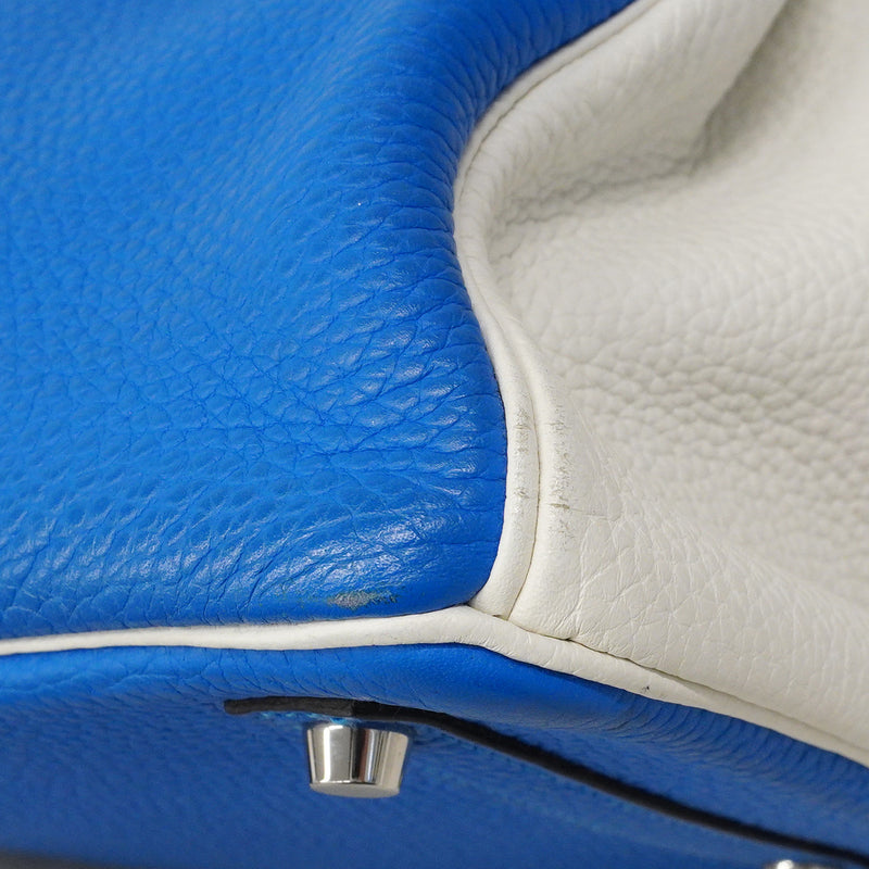 ★最終価格★SALE【6bc3552】エルメス ハンドバッグ バーキン30 トリヨンクレマンス ホワイト ミコノス シルバー金具 □Q刻印 SPO【中古】レディース