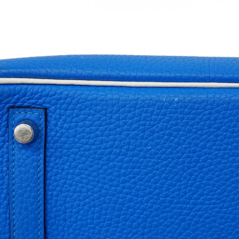 ★最終価格★SALE【6bc3552】エルメス ハンドバッグ バーキン30 トリヨンクレマンス ホワイト ミコノス シルバー金具 □Q刻印 SPO【中古】レディース