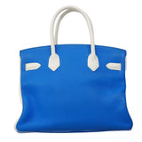 ★最終価格★SALE【6bc3552】エルメス ハンドバッグ バーキン30 トリヨンクレマンス ホワイト ミコノス シルバー金具 □Q刻印 SPO【中古】レディース