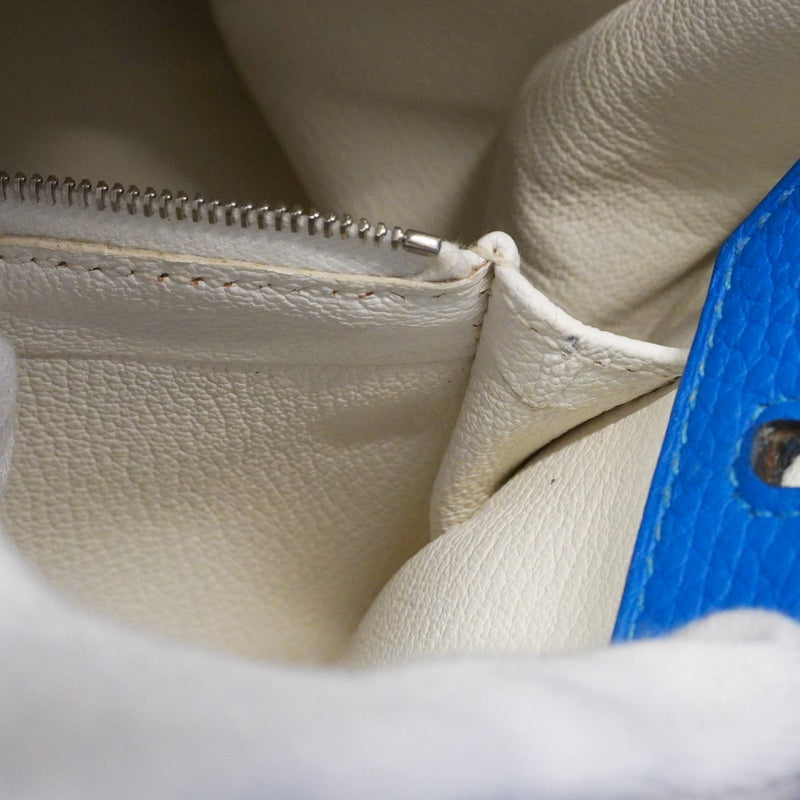 ★最終価格★SALE【6bc3552】エルメス ハンドバッグ バーキン30 トリヨンクレマンス ホワイト ミコノス シルバー金具 □Q刻印 SPO【中古】レディース