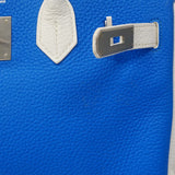 ★最終価格★SALE【6bc3552】エルメス ハンドバッグ バーキン30 トリヨンクレマンス ホワイト ミコノス シルバー金具 □Q刻印 SPO【中古】レディース