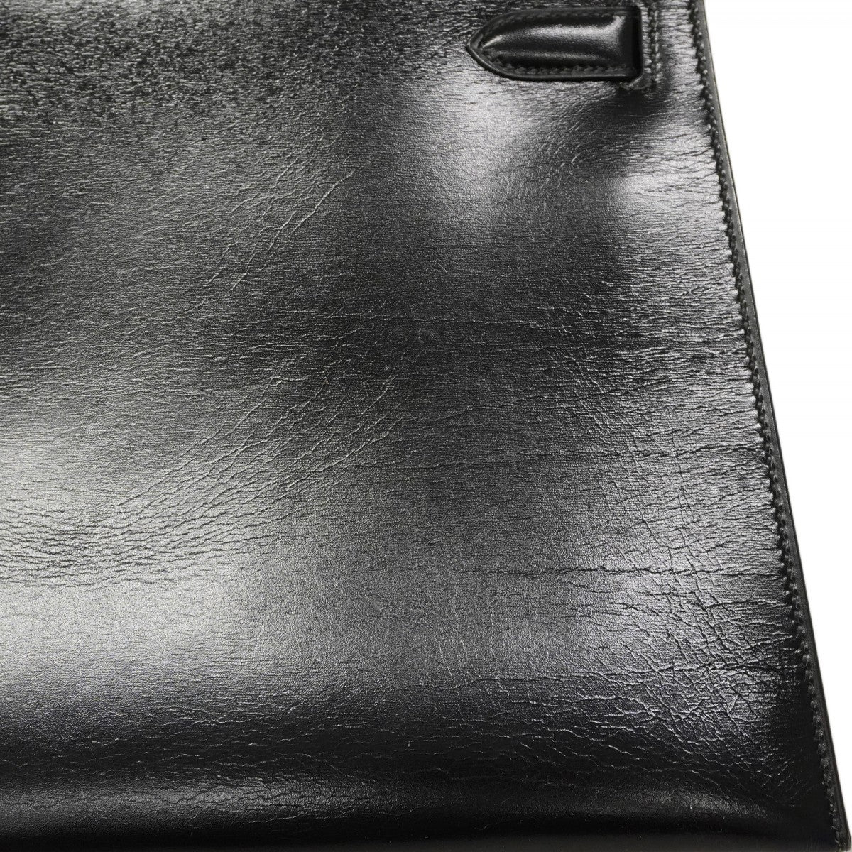 ★最終価格★SALE【6bc3622】エルメス ハンドバッグ ケリー32 ボックスカーフ ブラック ゴールド金具 〇P刻印【中古】レディース