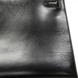 ★最終価格★SALE【6bc3622】エルメス ハンドバッグ ケリー32 ボックスカーフ ブラック ゴールド金具 〇P刻印【中古】レディース