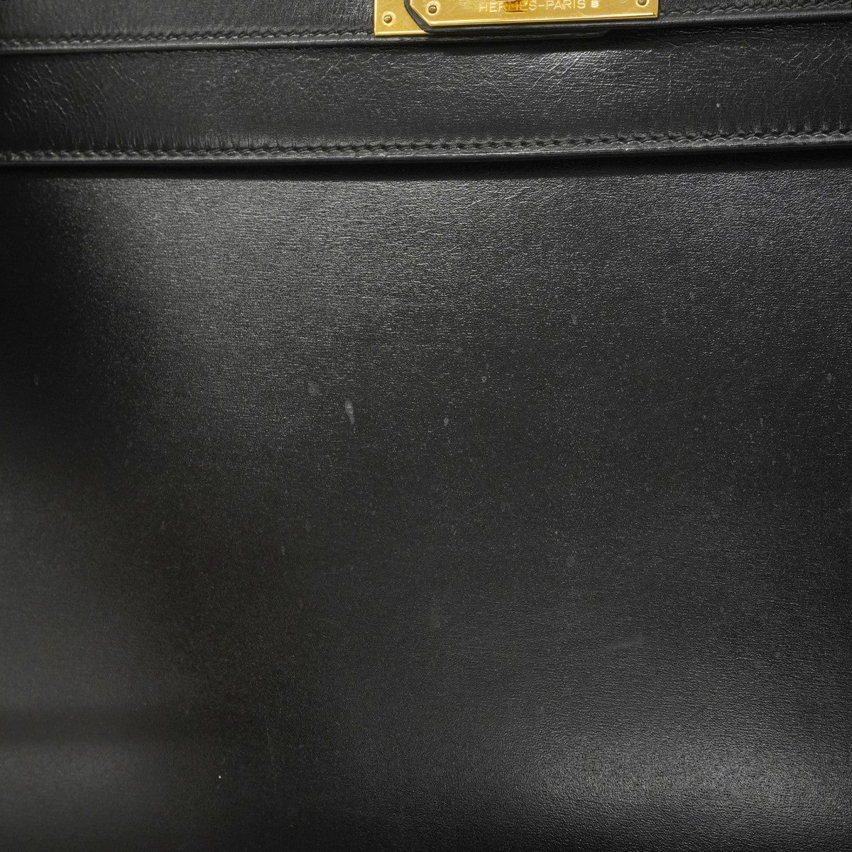 ★最終価格★SALE【6bc3622】エルメス ハンドバッグ ケリー32 ボックスカーフ ブラック ゴールド金具 〇P刻印【中古】レディース