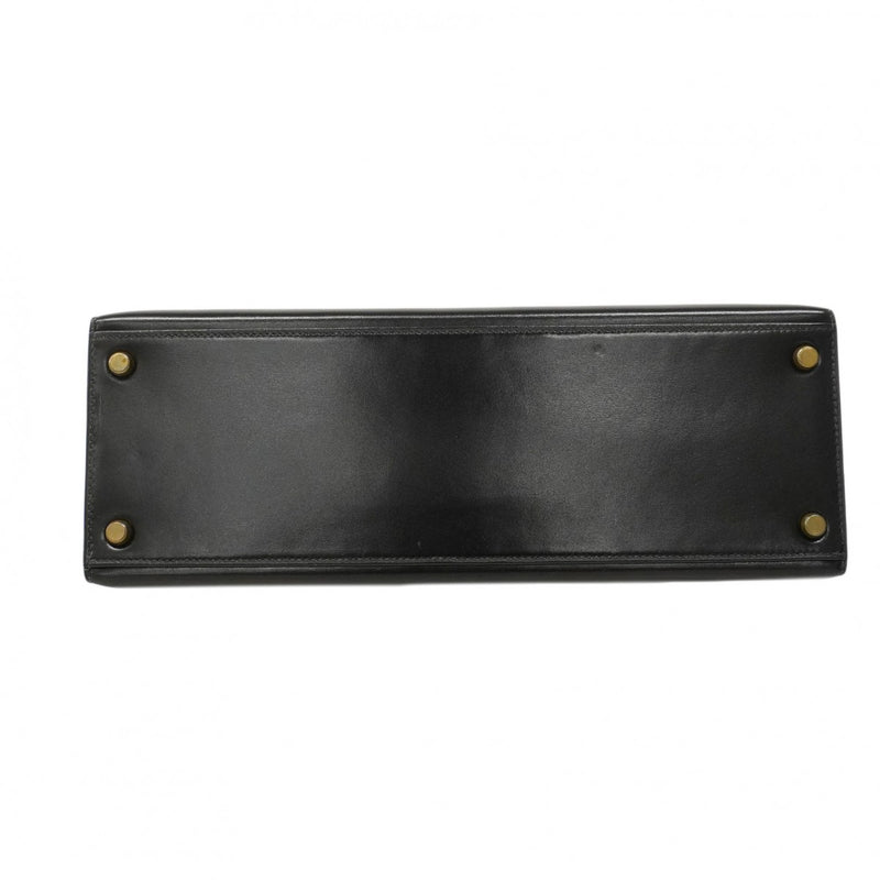 ★最終価格★SALE【6bc3622】エルメス ハンドバッグ ケリー32 ボックスカーフ ブラック ゴールド金具 〇P刻印【中古】レディース