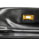 ★最終価格★SALE【6bc3622】エルメス ハンドバッグ ケリー32 ボックスカーフ ブラック ゴールド金具 〇P刻印【中古】レディース