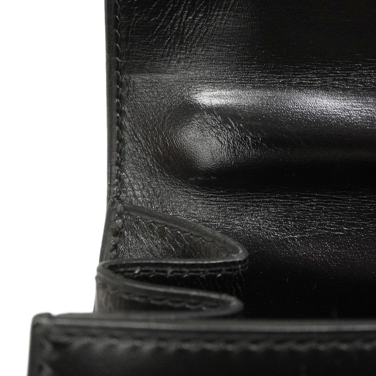 ★最終価格★SALE【6bc3622】エルメス ハンドバッグ ケリー32 ボックスカーフ ブラック ゴールド金具 〇P刻印【中古】レディース