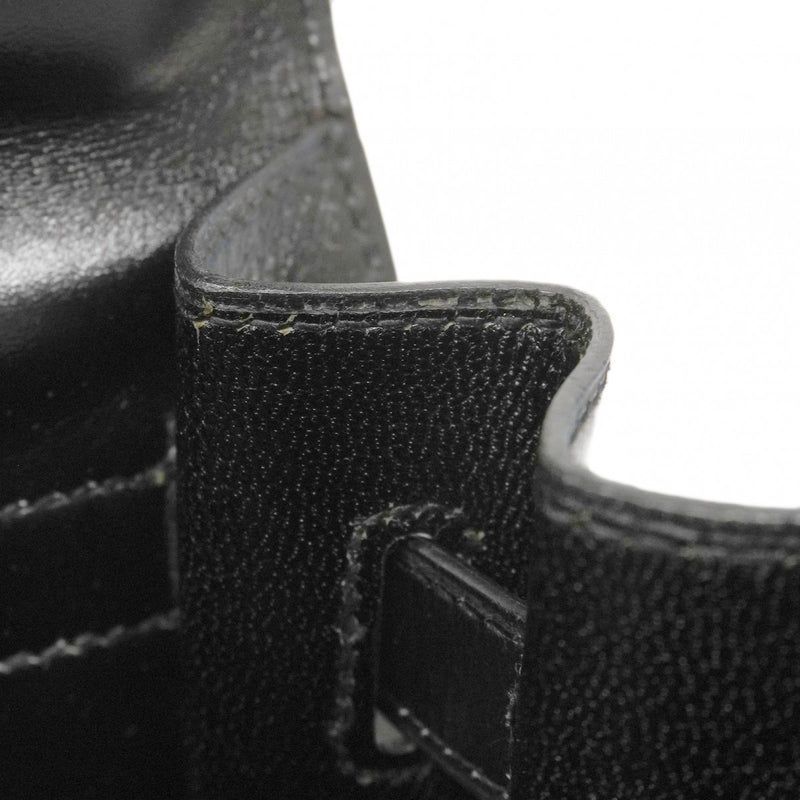 ★最終価格★SALE【6bc3622】エルメス ハンドバッグ ケリー32 ボックスカーフ ブラック ゴールド金具 〇P刻印【中古】レディース