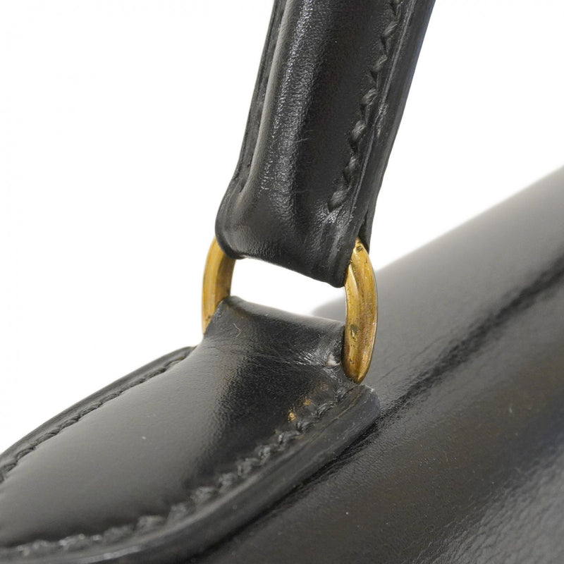 ★最終価格★SALE【6bc3622】エルメス ハンドバッグ ケリー32 ボックスカーフ ブラック ゴールド金具 〇P刻印【中古】レディース