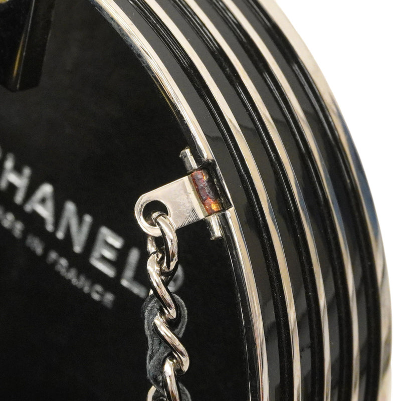 ★最終価格★SALE【6bc3686-g】シャネル ショルダーバッグ チェーンショルダー アイボリー ブラック シルバー金具【中古】レディース