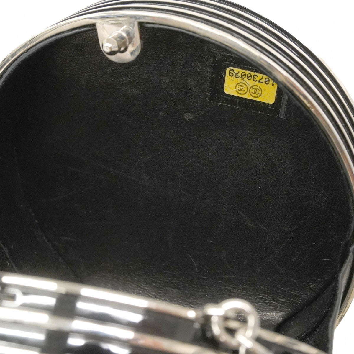 ★最終価格★SALE【6bc3686-g】シャネル ショルダーバッグ チェーンショルダー アイボリー ブラック シルバー金具【中古】レディース