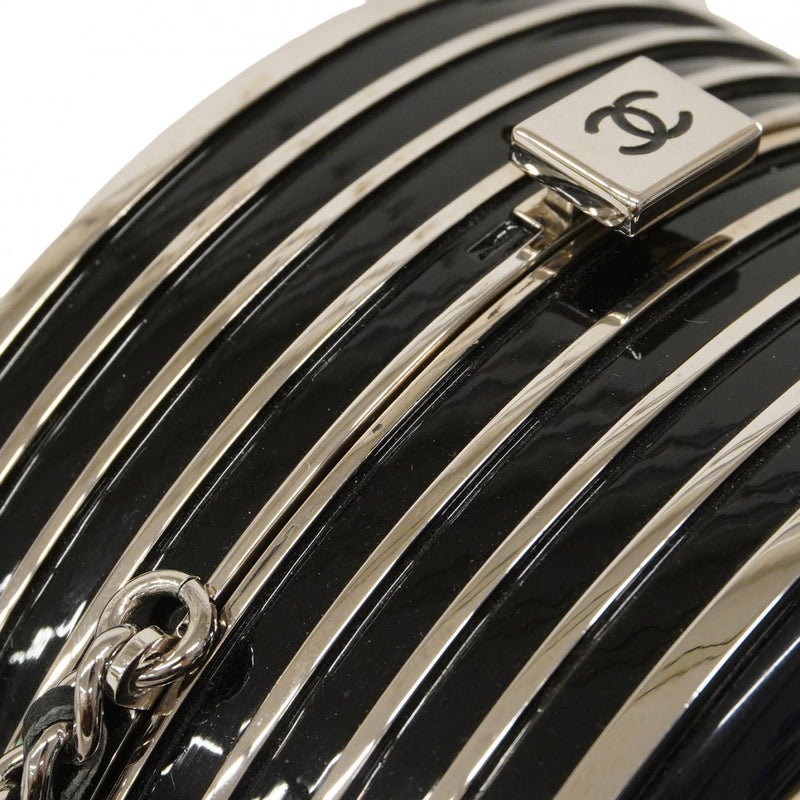 ★最終価格★SALE【6bc3686-g】シャネル ショルダーバッグ チェーンショルダー アイボリー ブラック シルバー金具【中古】レディース