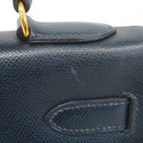 ★SALE【6bc4108】エルメス ハンドバッグ ケリー32 クシュベル ネイビー ゴールド金具 〇S刻印【中古】レディース