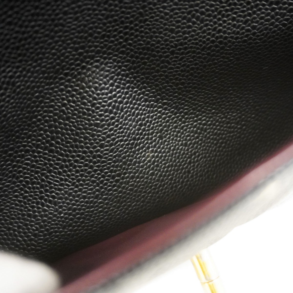 ★SALE【6bc4213】シャネル ショルダーバッグ デカマトラッセ Wフラップ Wチェーン キャビアスキン ブラック ゴールド金具【中古】レディース