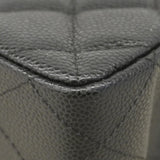 ★SALE【6bc4213】シャネル ショルダーバッグ デカマトラッセ Wフラップ Wチェーン キャビアスキン ブラック ゴールド金具【中古】レディース