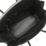 【6bc4215-g】エルメス ハンドバッグ バーキン25タッチ アリゲーターマット トゴ ブラック シルバー金具 U刻印【中古】レディース