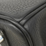 【6bc4215-g】エルメス ハンドバッグ バーキン25タッチ アリゲーターマット トゴ ブラック シルバー金具 U刻印【中古】レディース