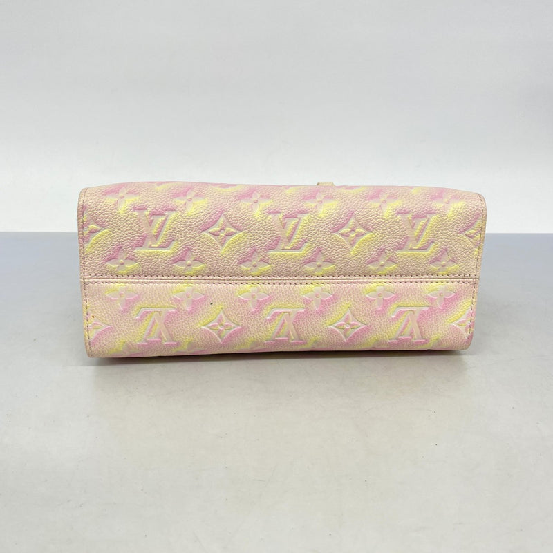 【6bc4246】ルイヴィトン ハンドバッグ モノグラム・アンプラント オンザゴーPM M46168 サマースターダスト 2wayバッグ【中古】レディース