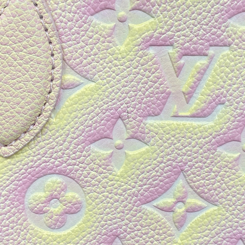 【6bc4246】ルイヴィトン ハンドバッグ モノグラム・アンプラント オンザゴーPM M46168 サマースターダスト 2wayバッグ【中古】レディース