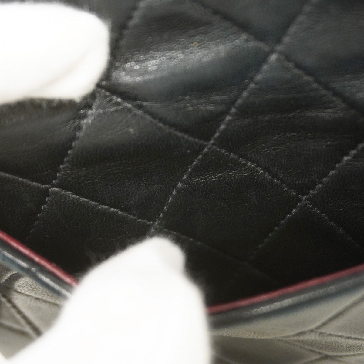 ★SALE【6bc4336】シャネル ショルダーバッグ ミニマトラッセ チェーンショルダー ラムスキン ブラック ゴールド金具【中古】レディース