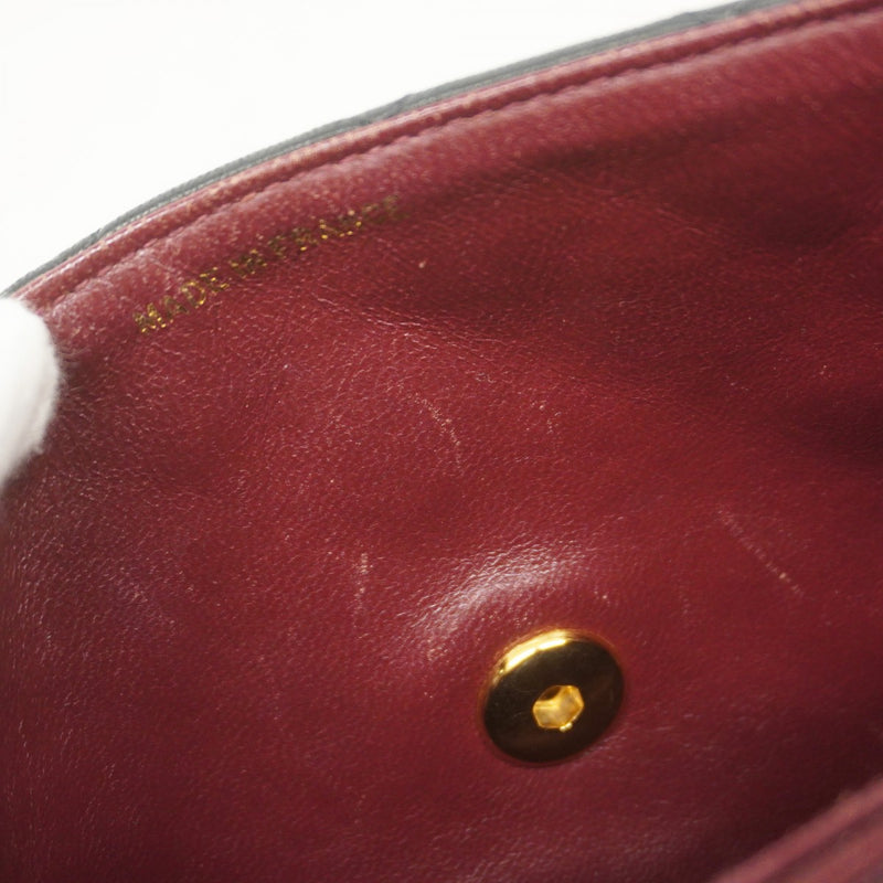 ★SALE【6bc4336】シャネル ショルダーバッグ ミニマトラッセ チェーンショルダー ラムスキン ブラック ゴールド金具【中古】レディース