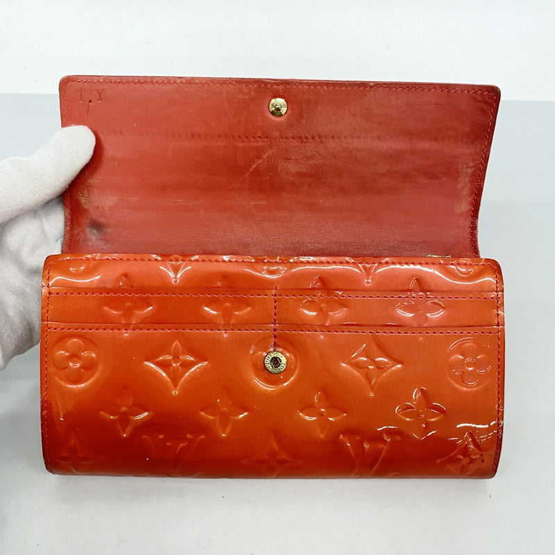 6bc4466-k】ルイヴィトン 長財布 ヴェルニ ポルトフォイユ サラ M91739