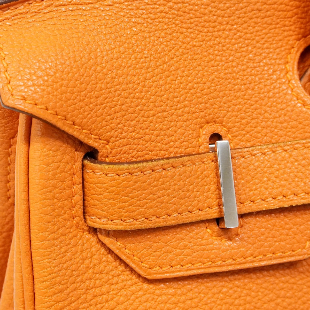 ★SALE【6bc4505】エルメス ハンドバッグ バーキン30 トゴ オレンジ シルバー金具 □K刻印【中古】レディース