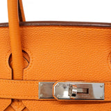 ★SALE【6bc4505】エルメス ハンドバッグ バーキン30 トゴ オレンジ シルバー金具 □K刻印【中古】レディース