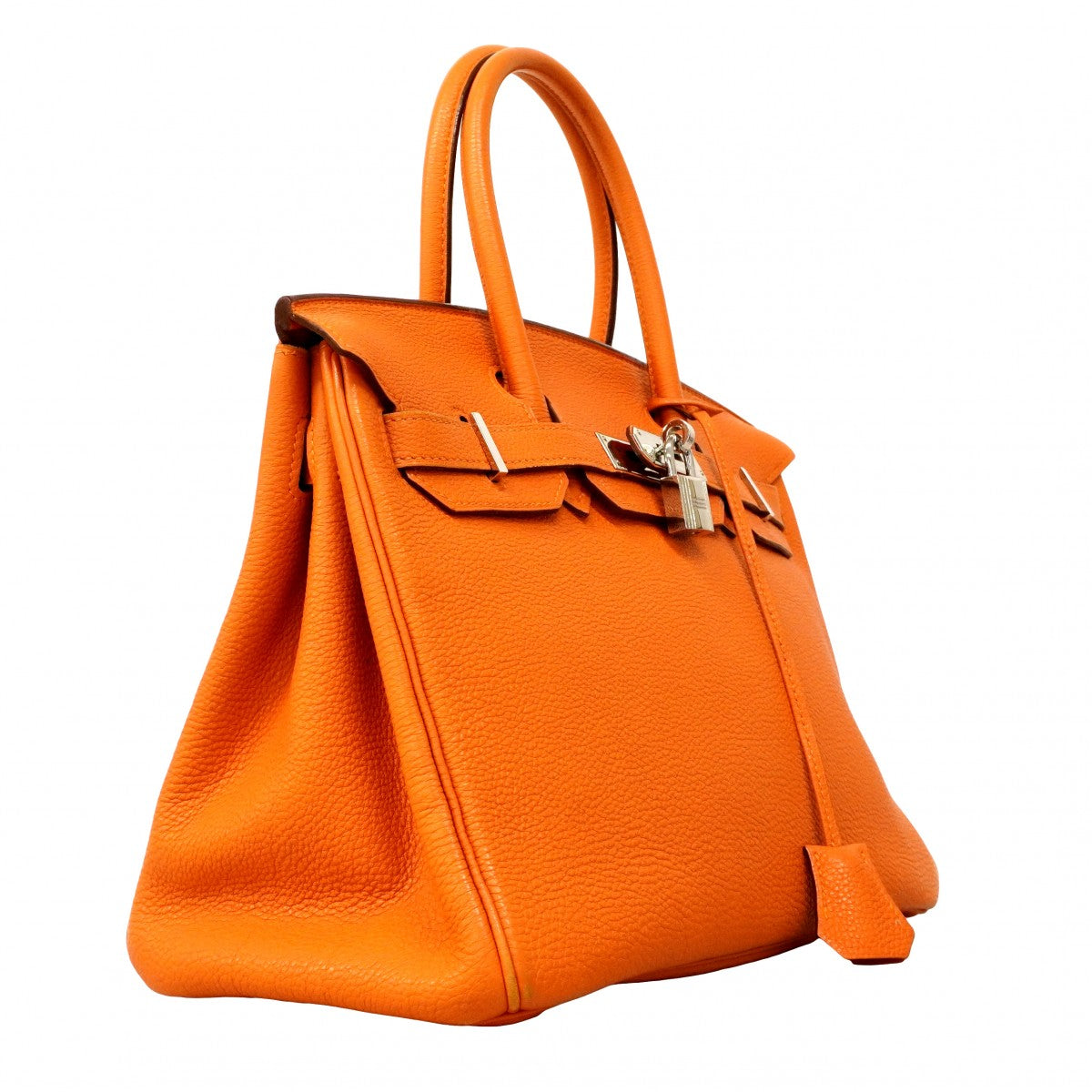 ★SALE【6bc4505】エルメス ハンドバッグ バーキン30 トゴ オレンジ シルバー金具 □K刻印【中古】レディース