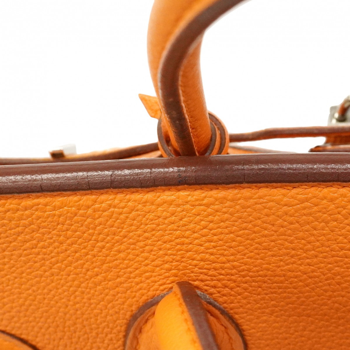 ★SALE【6bc4505】エルメス ハンドバッグ バーキン30 トゴ オレンジ シルバー金具 □K刻印【中古】レディース