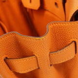 ★SALE【6bc4505】エルメス ハンドバッグ バーキン30 トゴ オレンジ シルバー金具 □K刻印【中古】レディース