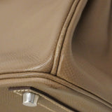 ★SALE【6bd4624】エルメス ハンドバッグ バーキン30 ヴォーエプソン エトゥープ シルバー金具 □L刻印【中古】レディース