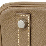 ★SALE【6bd4624】エルメス ハンドバッグ バーキン30 ヴォーエプソン エトゥープ シルバー金具 □L刻印【中古】レディース