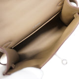 ★SALE【6bd4710-g】エルメス ハンドバッグ ミニケリーテディ グリズリー スイフト エトゥープ シルバー金具 K刻印 2wayバッグ【中古】レディース