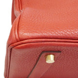 ★SALE【6bd4711】エルメス ハンドバッグ バーキン35 トリヨンクレマンス ルージュカザック ゴールド金具 □P刻印【中古】レディース