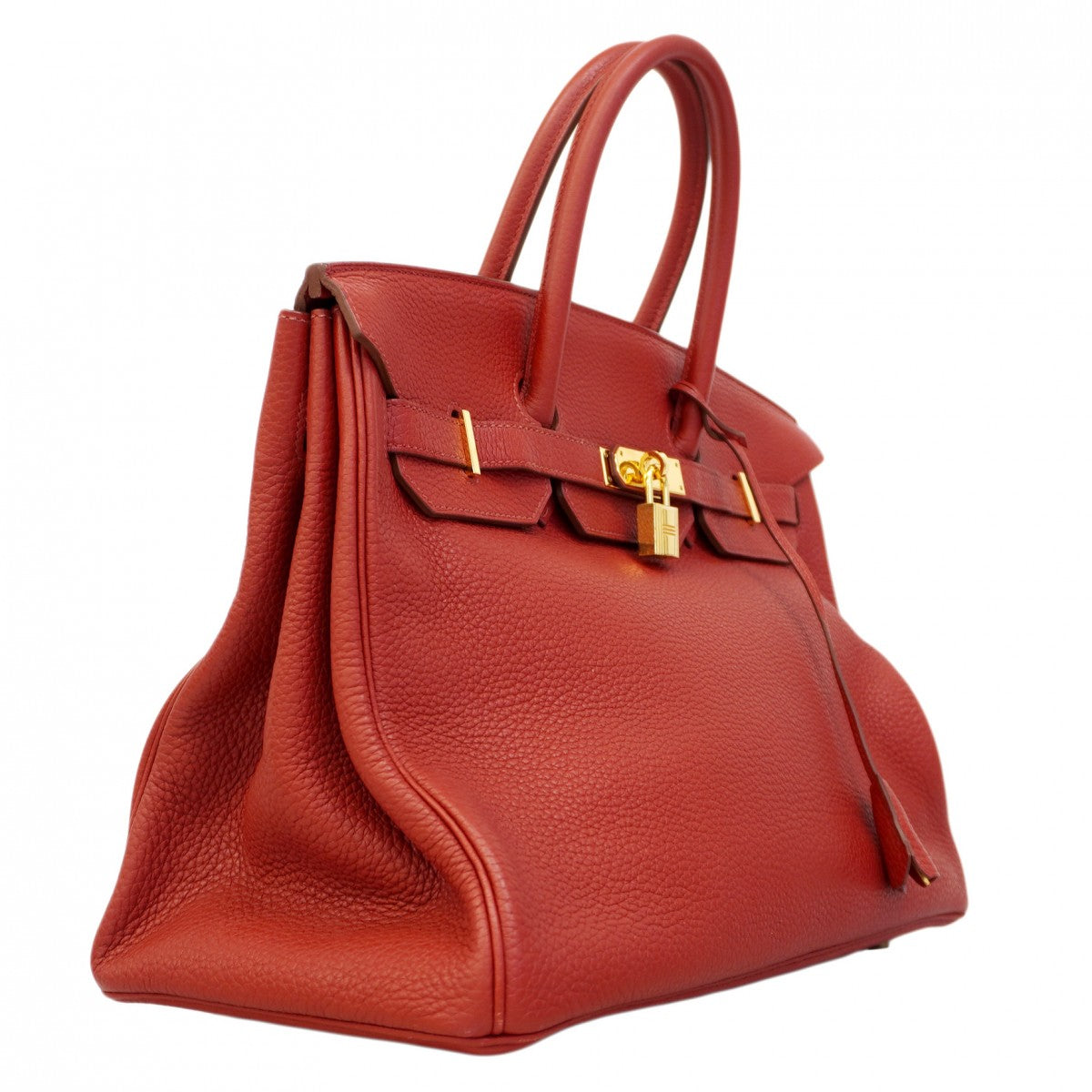 ★SALE【6bd4711】エルメス ハンドバッグ バーキン35 トリヨンクレマンス ルージュカザック ゴールド金具 □P刻印【中古】レディース