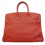 ★SALE【6bd4711】エルメス ハンドバッグ バーキン35 トリヨンクレマンス ルージュカザック ゴールド金具 □P刻印【中古】レディース