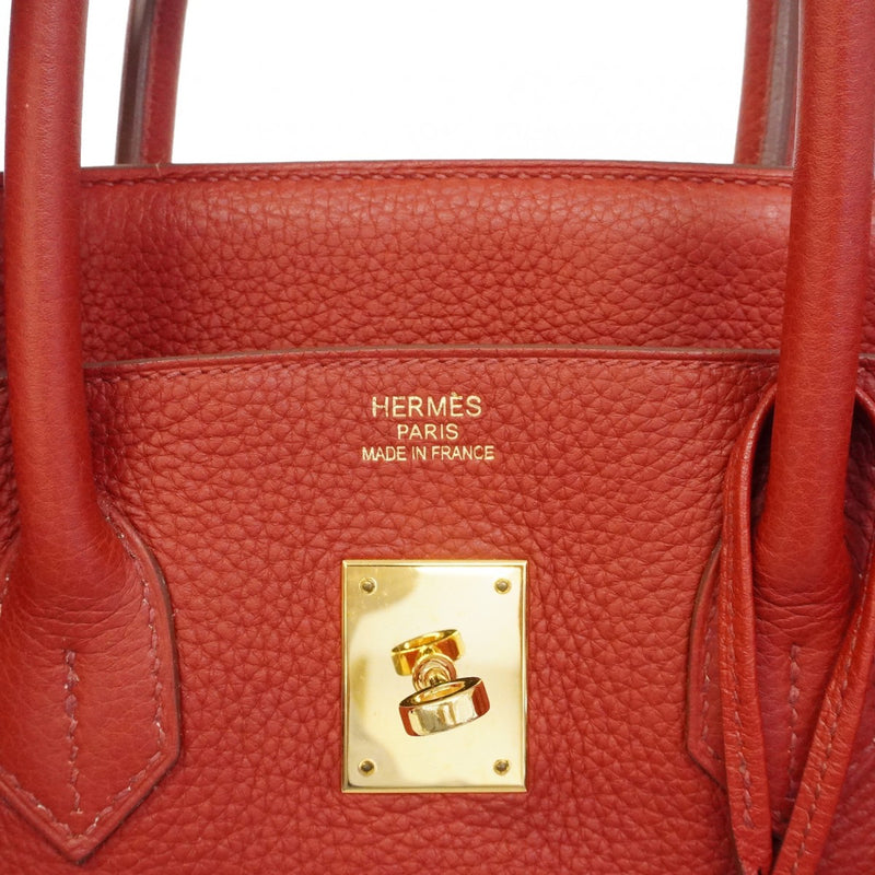 ★SALE【6bd4711】エルメス ハンドバッグ バーキン35 トリヨンクレマンス ルージュカザック ゴールド金具 □P刻印【中古】レディース