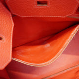 ★SALE【6bd4711】エルメス ハンドバッグ バーキン35 トリヨンクレマンス ルージュカザック ゴールド金具 □P刻印【中古】レディース