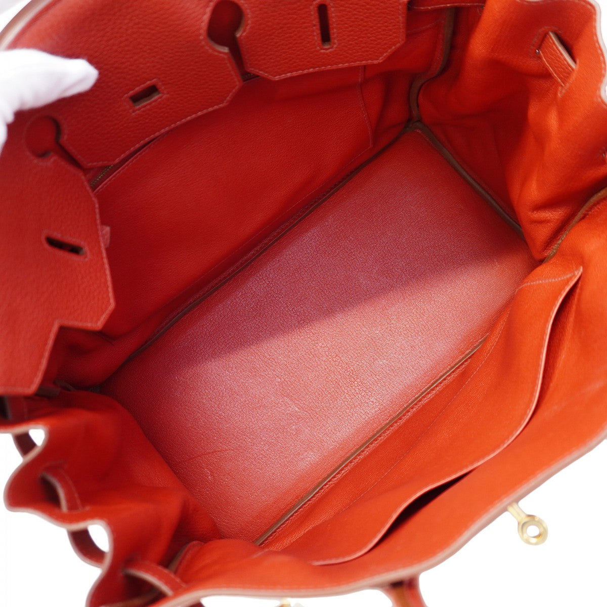 ★SALE【6bd4711】エルメス ハンドバッグ バーキン35 トリヨンクレマンス ルージュカザック ゴールド金具 □P刻印【中古】レディース