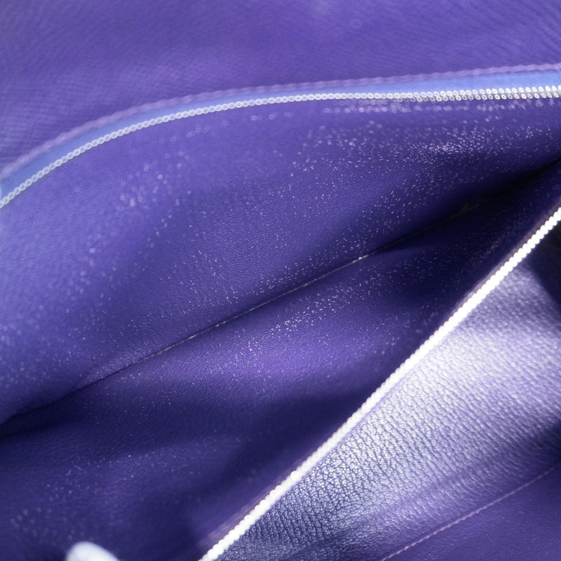 ★SALE【6bd4714】エルメス ハンドバッグ ケリー32 ヴォーエプソン ウルトラバイオレット シルバー金具 □N刻印 2wayバッグ【中古】レディース