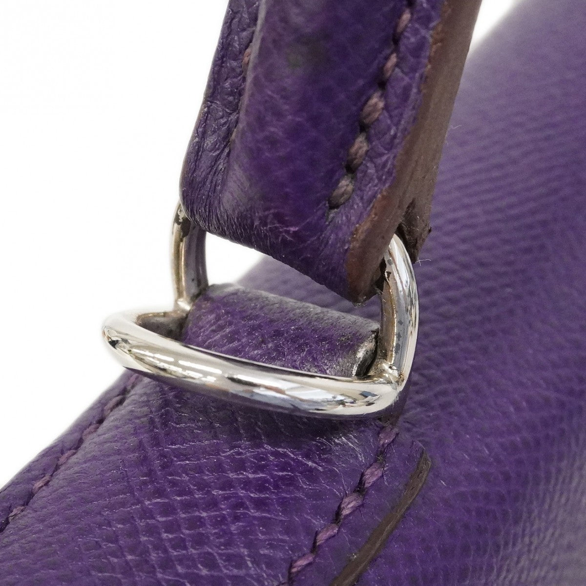 ★SALE【6bd4714】エルメス ハンドバッグ ケリー32 ヴォーエプソン ウルトラバイオレット シルバー金具 □N刻印 2wayバッグ【中古】レディース