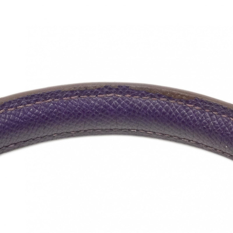 ★SALE【6bd4714】エルメス ハンドバッグ ケリー32 ヴォーエプソン ウルトラバイオレット シルバー金具 □N刻印 2wayバッグ【中古】レディース