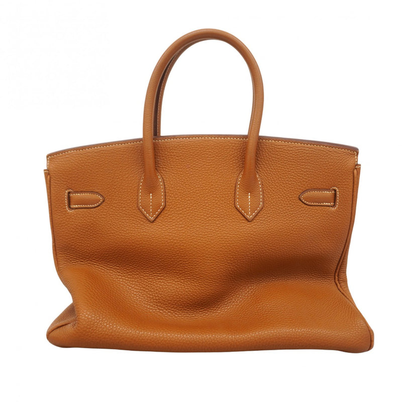 ★SALE【6bd4815】エルメス ハンドバッグ バーキン35 トリヨンクレマンス ゴールド ゴールド金具 □G刻印【中古】レディース