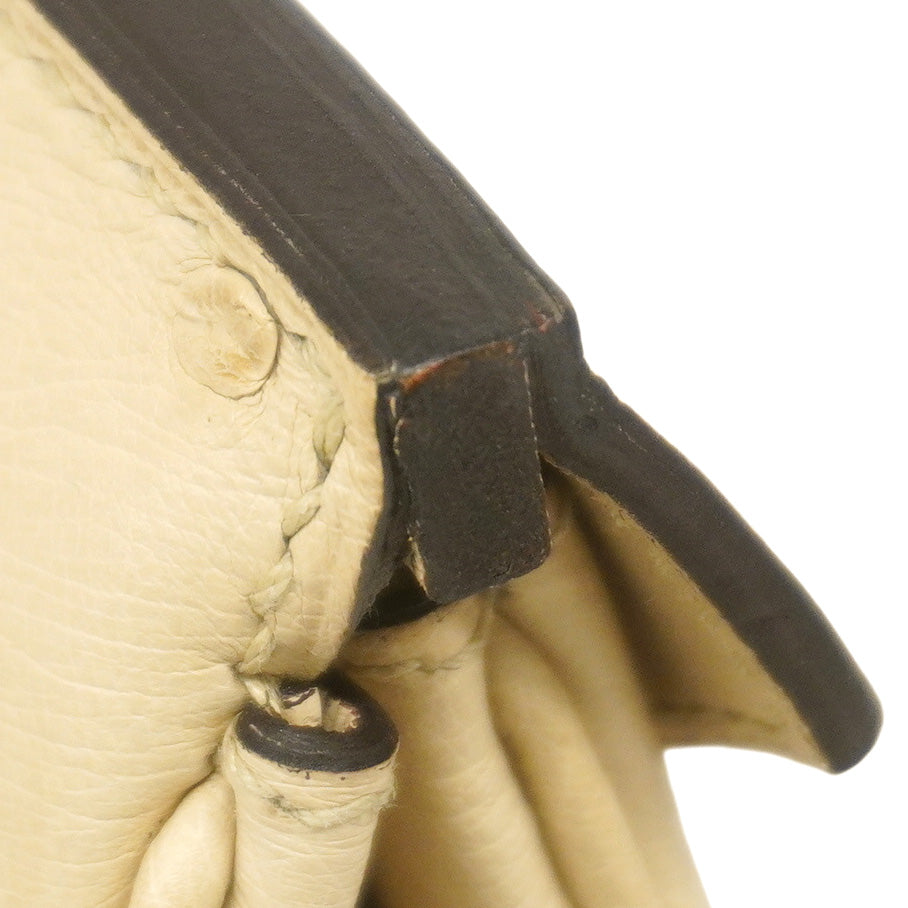 ★SALE【6bd5043-g】エルメス ハンドバッグ バーキン30 オーストリッチ パルシュマン シルバー金具 X刻印【中古】レディース