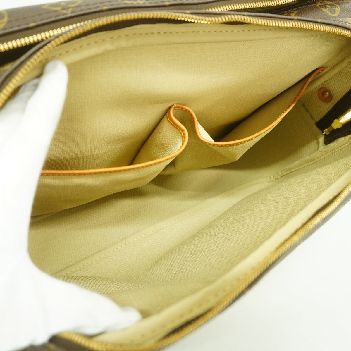 【6bd5467】ルイヴィトン ショルダーバッグ モノグラム リポーターGM M45252 ブラウン【中古】レディース